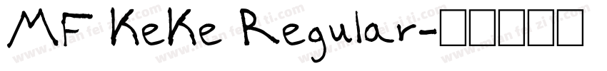MF KeKe Regular字体转换